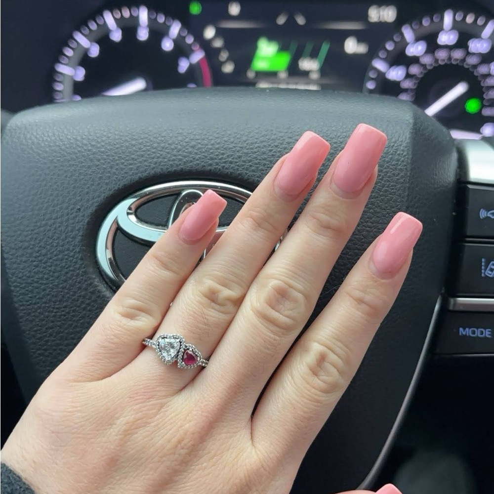 Pandora double heart ring